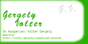 gergely volter business card